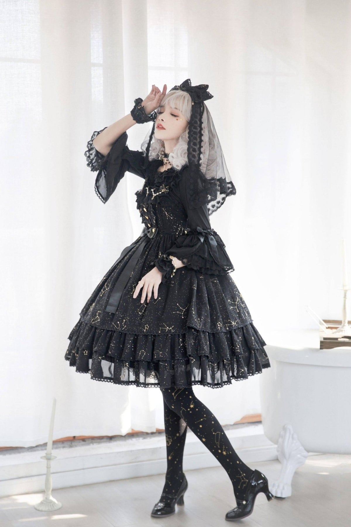November Sakuya Gothic Constellation Lolita JSK - LolitaEra