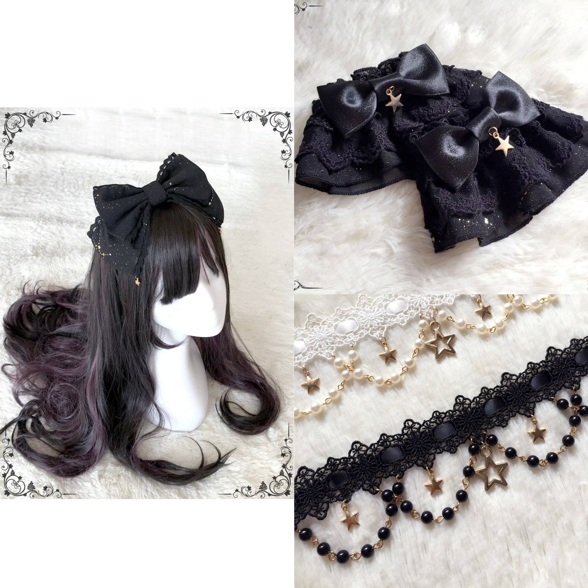 November Sakuya Gothic Constellation Short Sleeve Lolita OP - LolitaEra