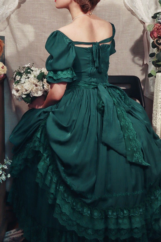 Nyx's Kiss High - Neck Elegant French Lolita Dress - LolitaEraBlackSNyx's Kiss High - Neck Elegant French Lolita Dress