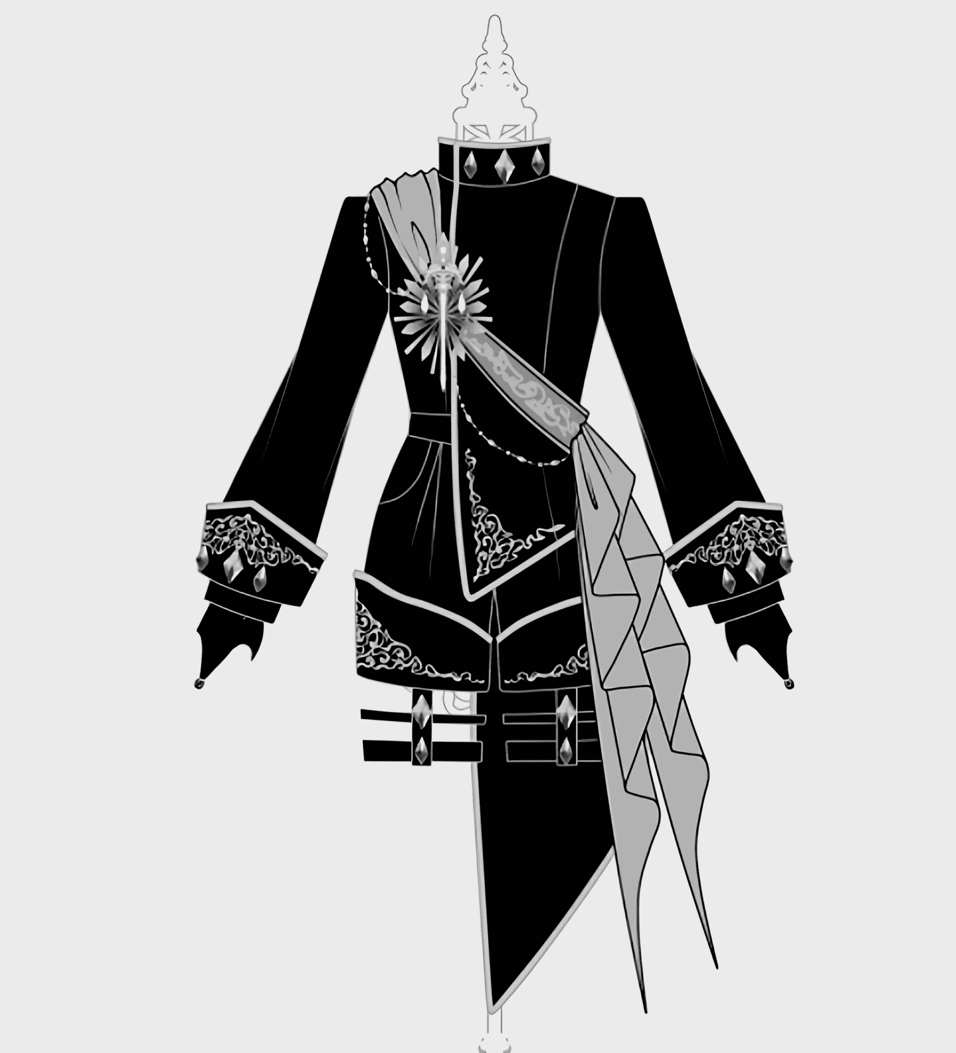 Oathkeeper Sword | Dark Gothic Prince Outfit 1330 - LolitaEraRibbonSOathkeeper Sword | Dark Gothic Prince Outfit 1330