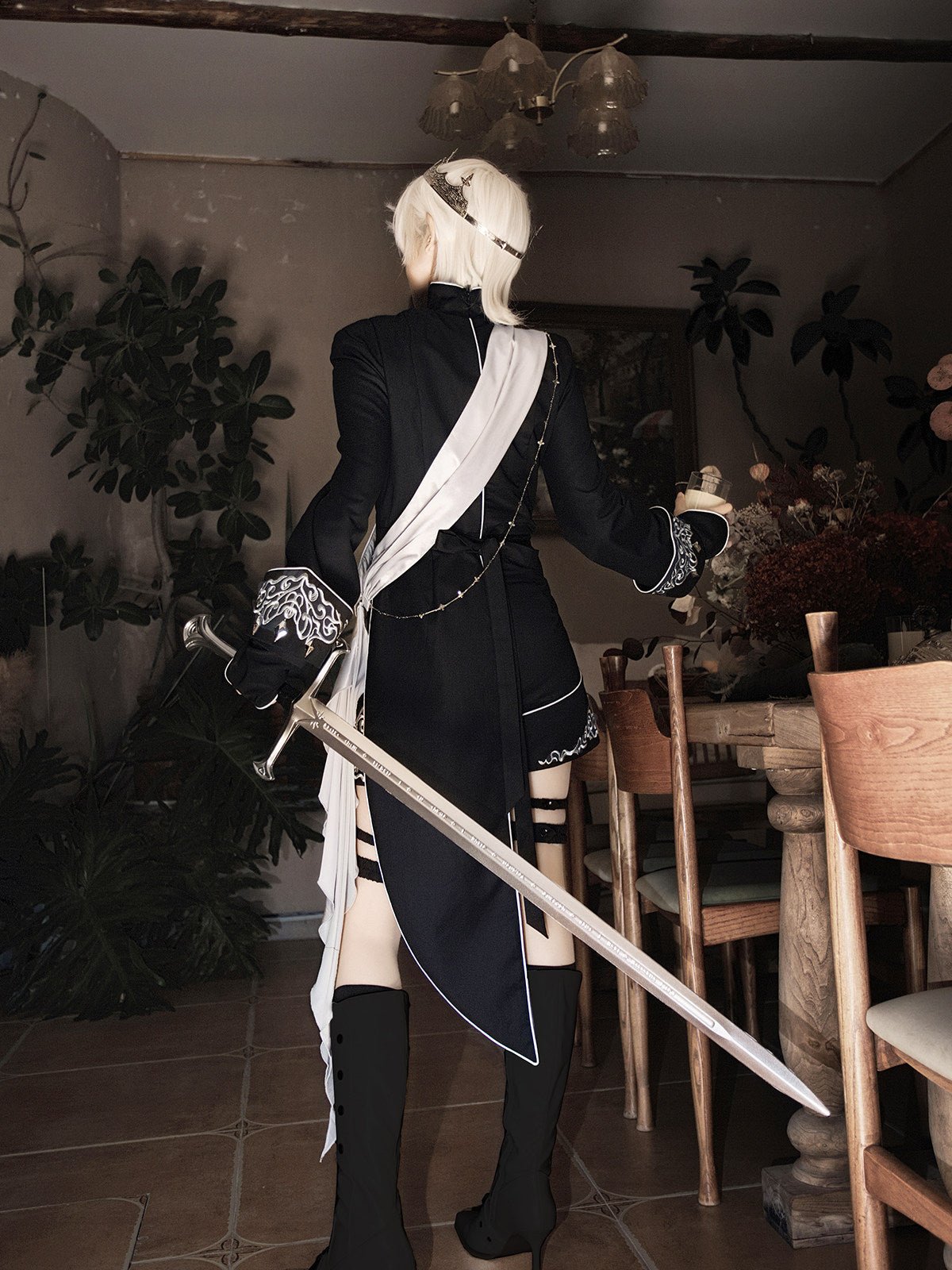 Oathkeeper Sword | Dark Gothic Prince Outfit 1330 - LolitaEraTopSOathkeeper Sword | Dark Gothic Prince Outfit 1330