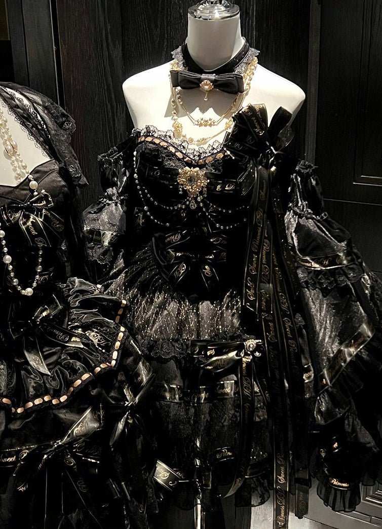 Obsidian Night Gown Princess Dress - LolitaEra
