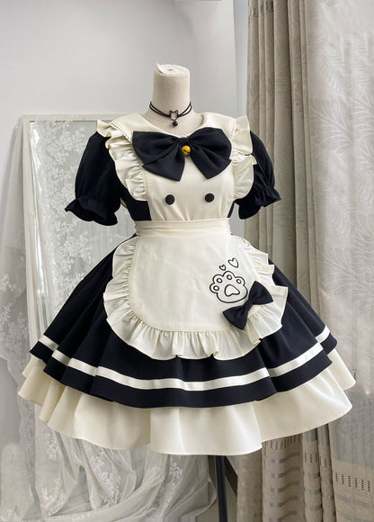 Lolita Kawaii Puppy Print OP Maid Dress LE1043