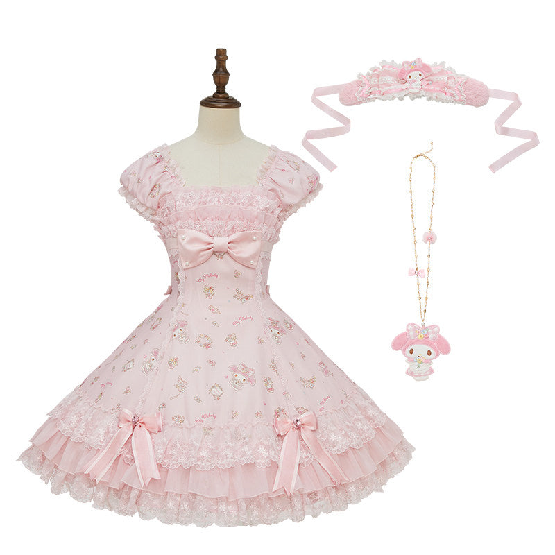 My Melody Collaboration Series Slim Fit OP Dress