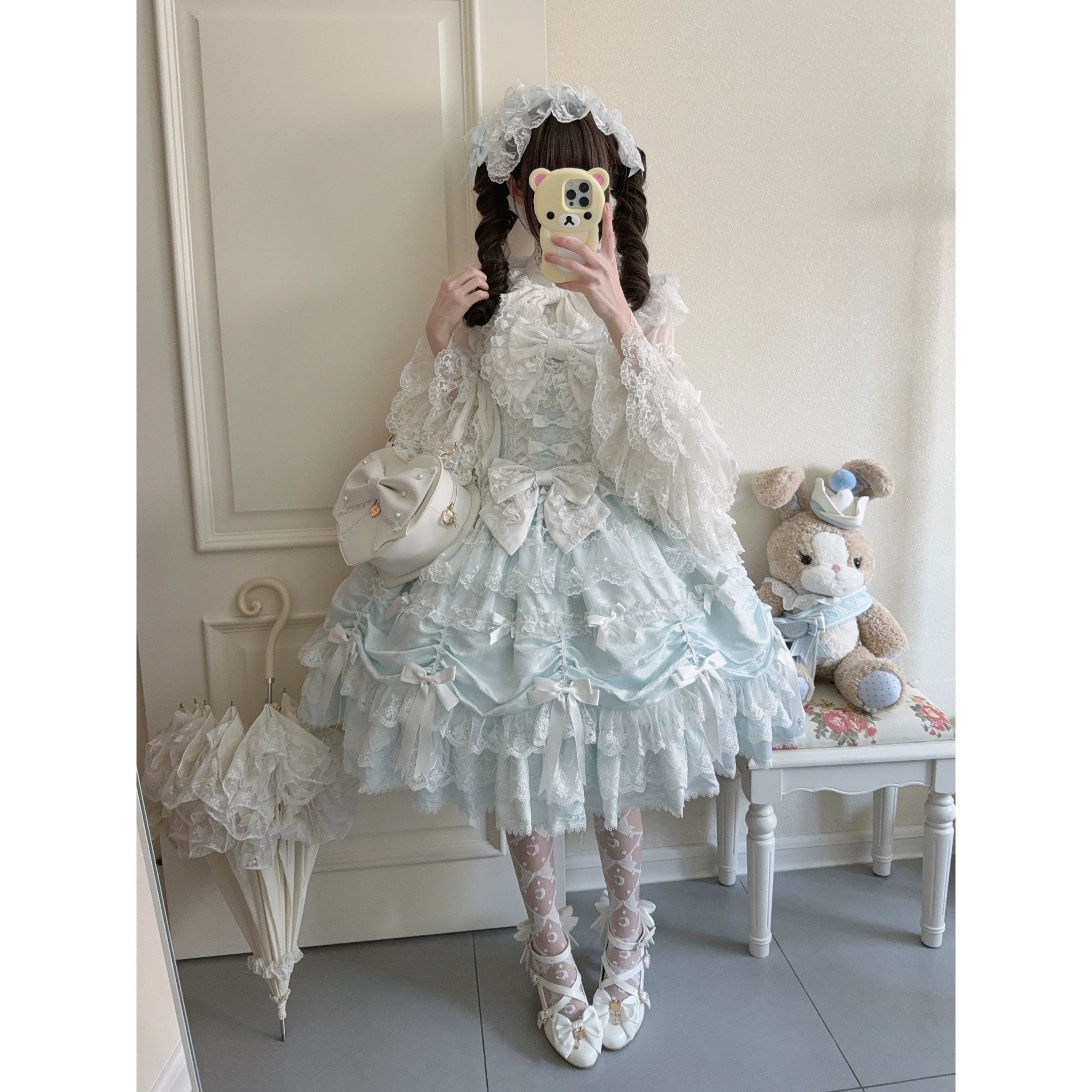 【Satin Gift Box】~Sugar Girl Original Design Lolita Dress Doll-style JSK Suspender Dress
