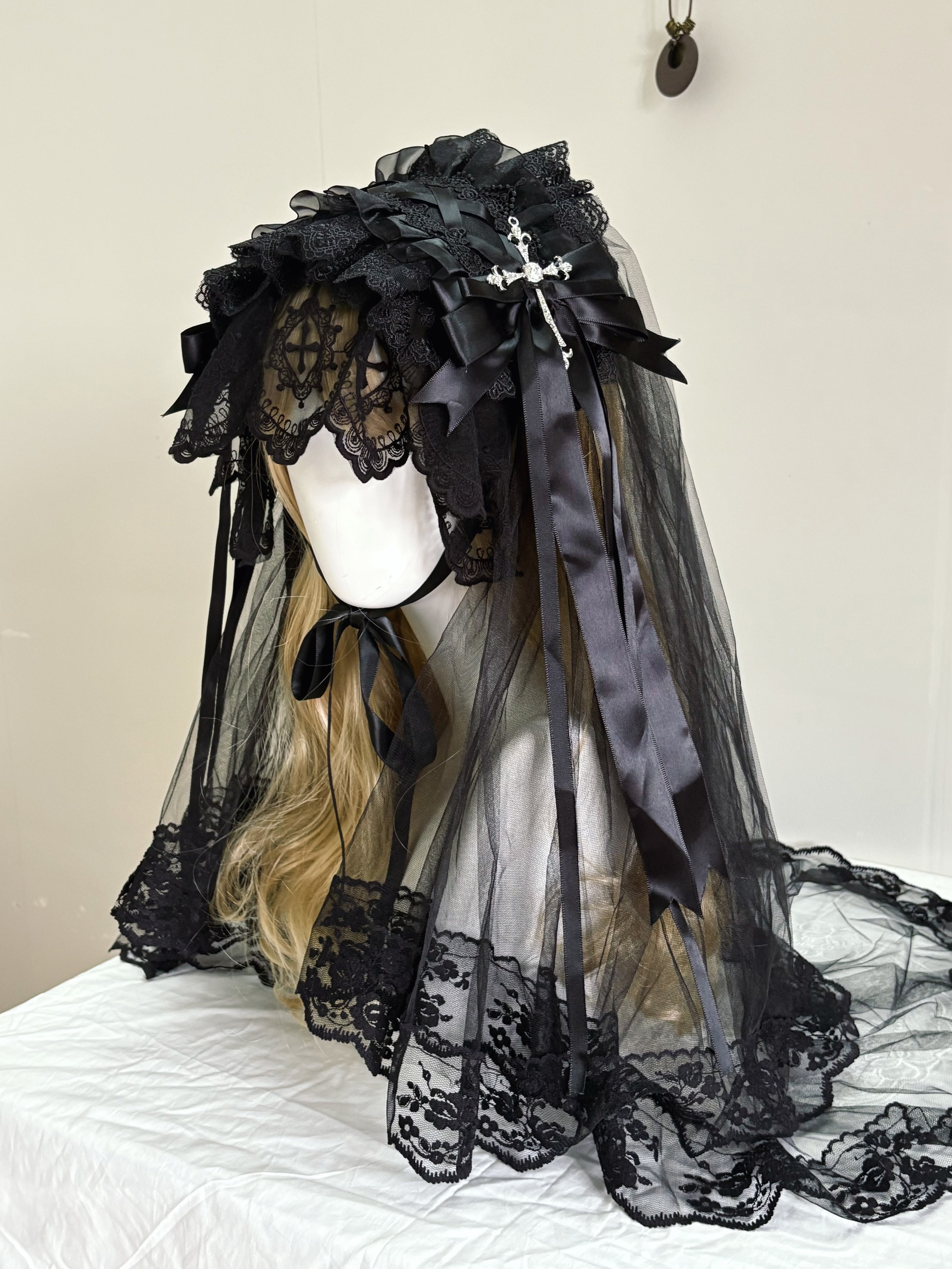 Otherworld Dream - Original Gothic White Ghost Angel Subculture Nun Veil Headband Lolita
