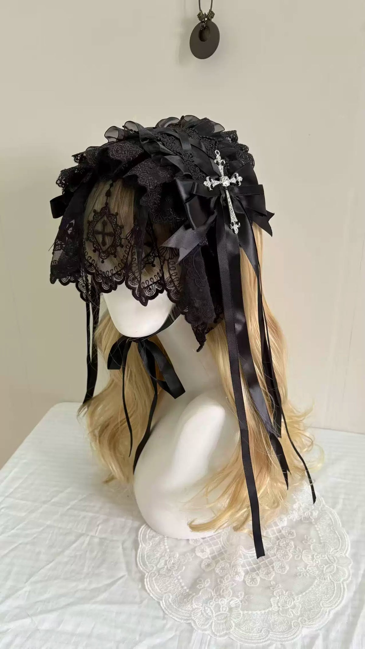 Otherworld Dream - Original Gothic White Ghost Angel Subculture Nun Veil Headband Lolita