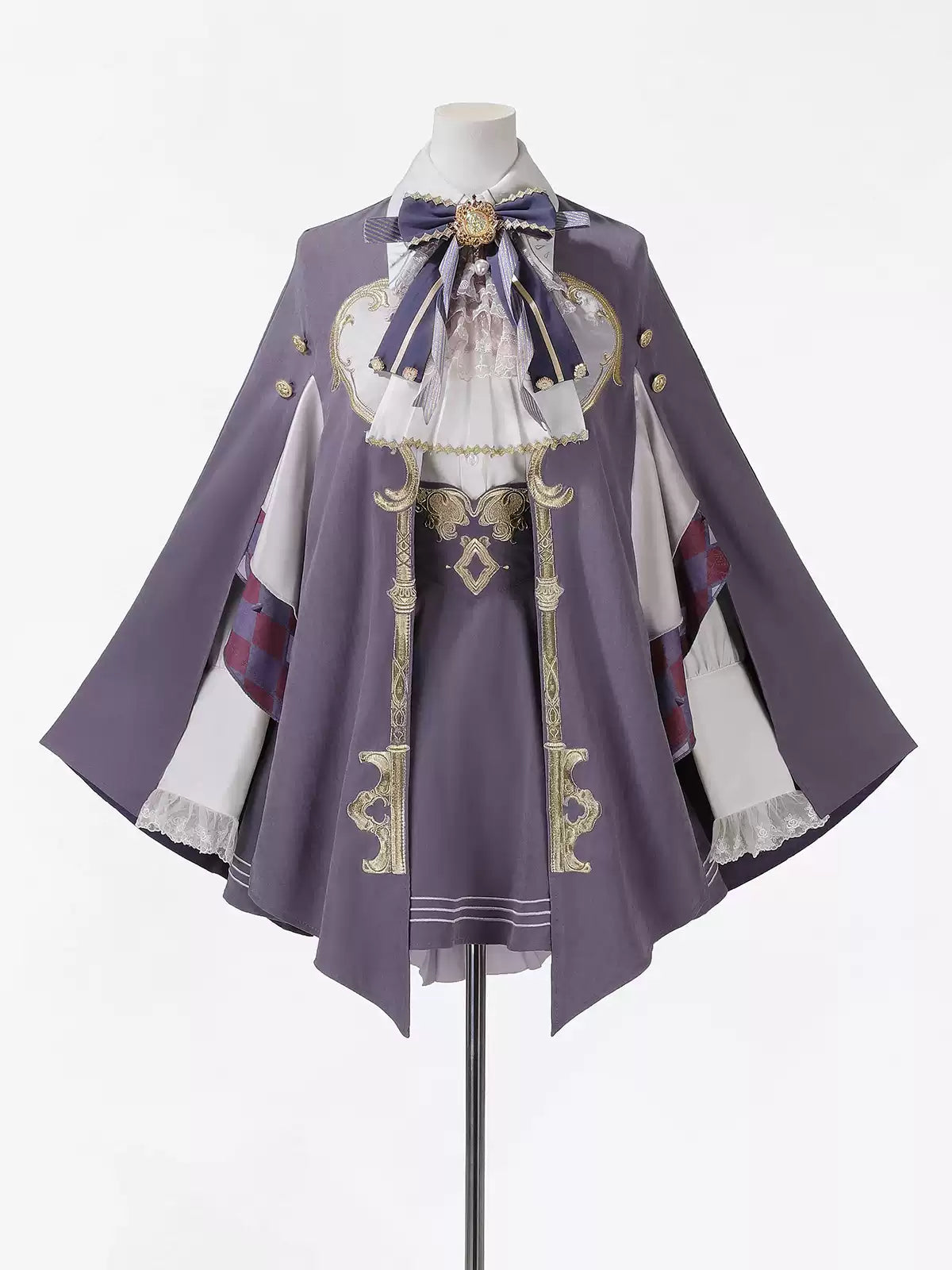 Original Lolita Halloween Military Lolita Anime Cosplay European Court Style Cape Lolita Set OC Outfit
