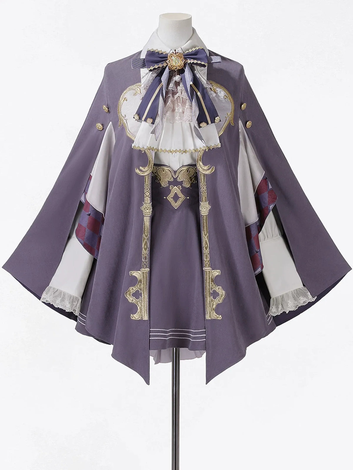 Original Lolita Halloween Military Lolita Anime Cosplay European Court Style Cape Lolita Set OC Outfit