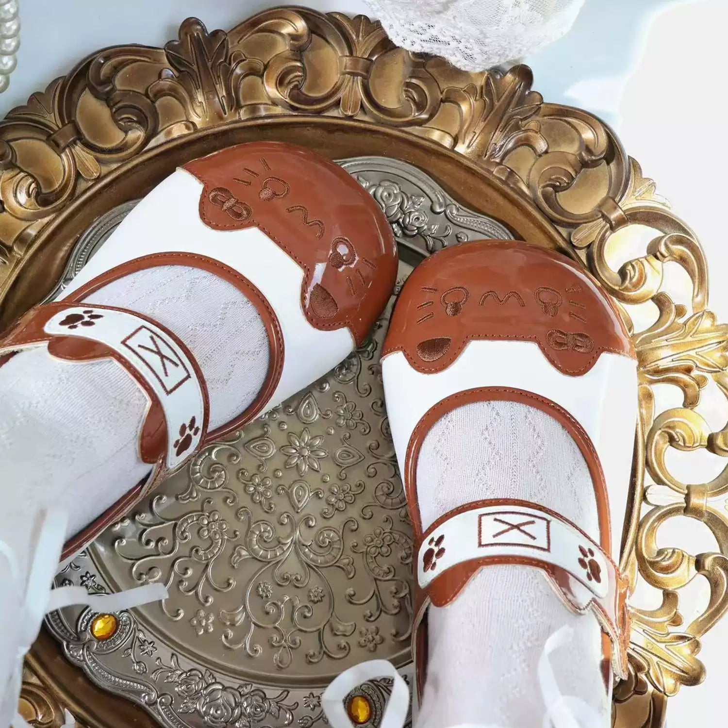 Original Lolita Mary Jane Shoes Women's Japanese Sweet Round Toe Low Heel Lolita Shoes
