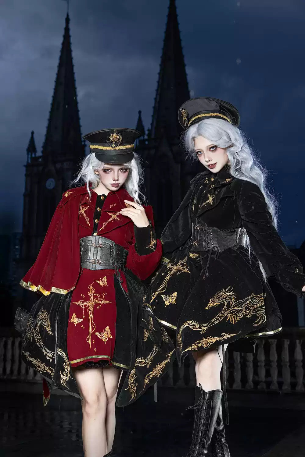 Original Military Lolita Corset and Cape Set