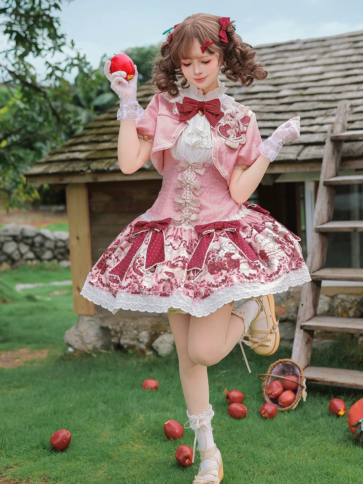 Original New Doll Strawberry Fantasy Night Sweet Lolita Summer Set
