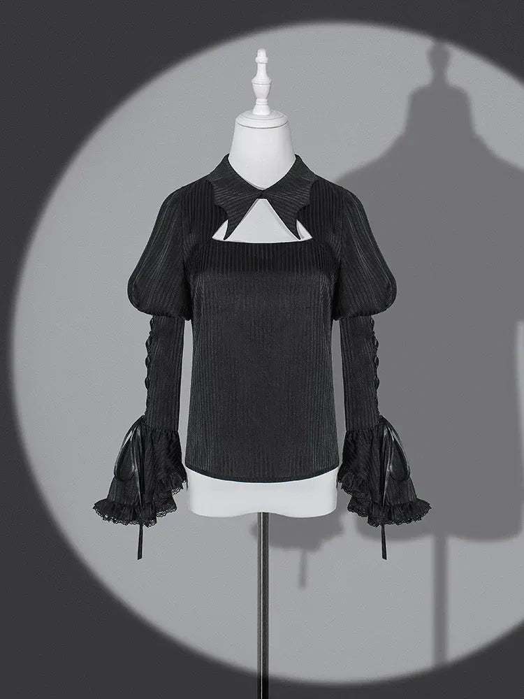 Original Purple Spider Magic Gothic Dark Fishtail Dress + Long-Sleeve Inner Top