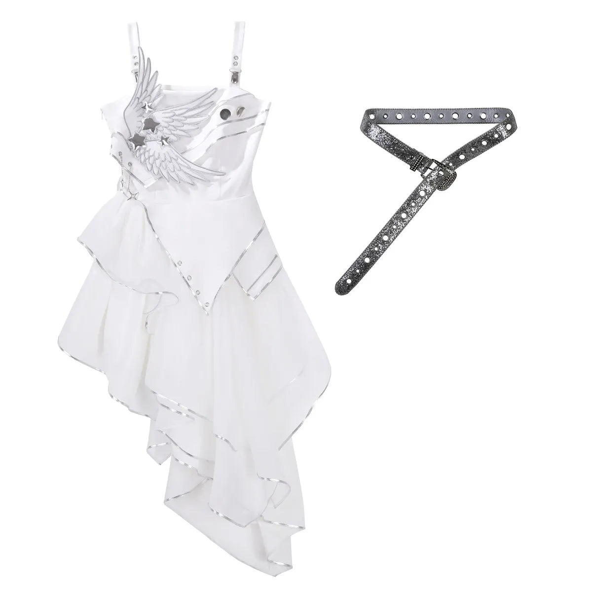 Genuine slip dress, summer set, punk style, Lolita style, Lolita Jsk