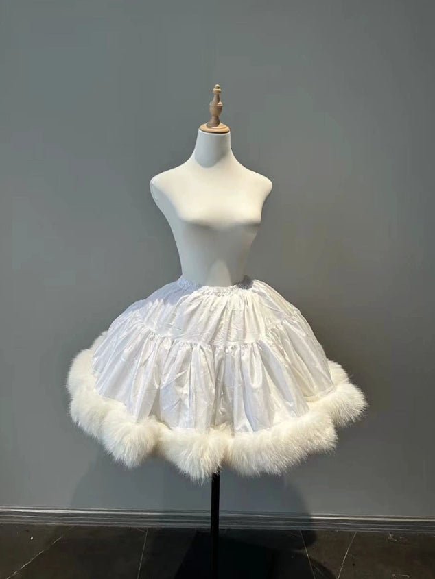 Passionate Snow Night Christmas Style Lolita Dress & Cape Set - LolitaEra