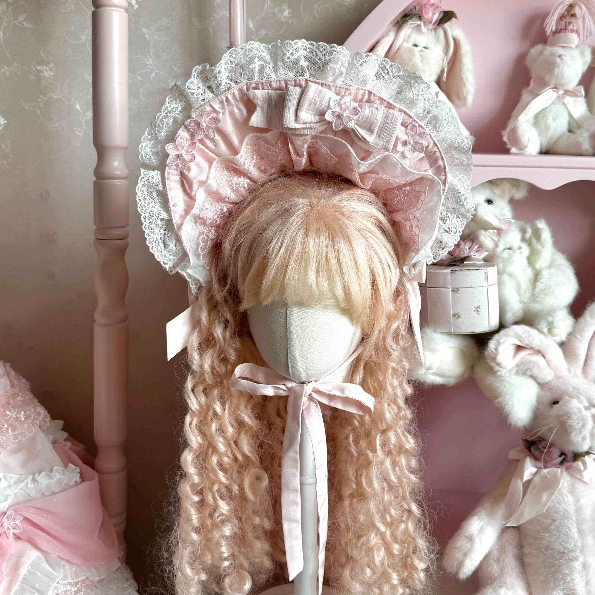 Pink Satin Bride Poem Pink Wedding Lolita JSK - LolitaEraPink SetSPink Satin Bride Poem Pink Wedding Lolita JSK