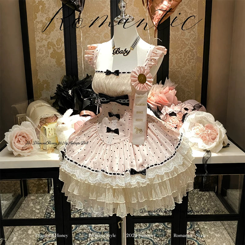 Polka Dot Waltz Vintage Doll Romantic Polka Dot JSK Dress