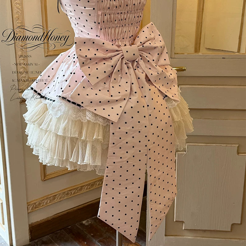 Polka Dot Waltz Vintage Doll Romantic Polka Dot JSK Dress