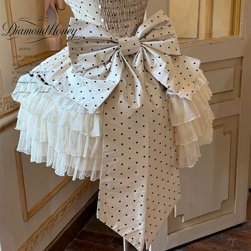 Polka Dot Waltz Vintage Doll Romantic Polka Dot JSK Dress