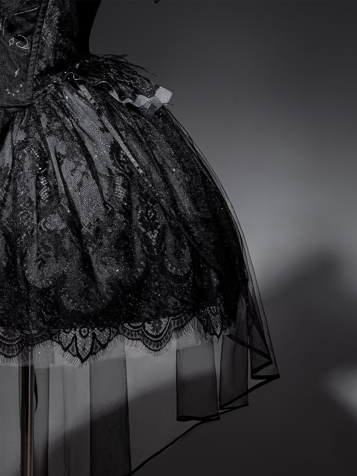 Prayer of the Black Swan Gothic Lolita Set 1217 - LolitaEraBlack SetSPrayer of the Black Swan Gothic Lolita Set 1217