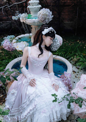 Promise of the Rose Lolita Bride JSK - LolitaEraWhite SetSPromise of the Rose Lolita Bride JSK