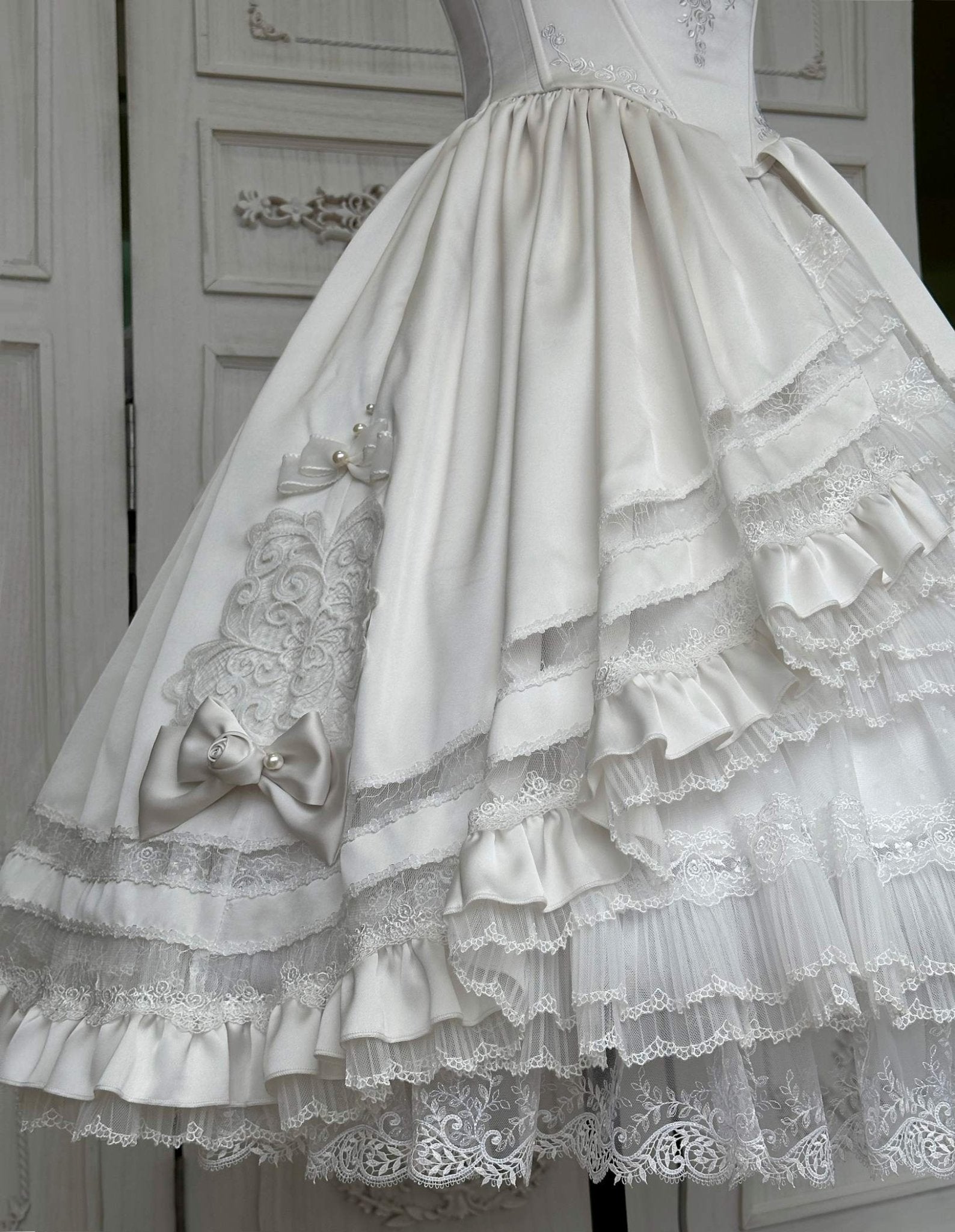 Promise of the Rose Lolita Bride JSK - LolitaEraWhite SetSPromise of the Rose Lolita Bride JSK