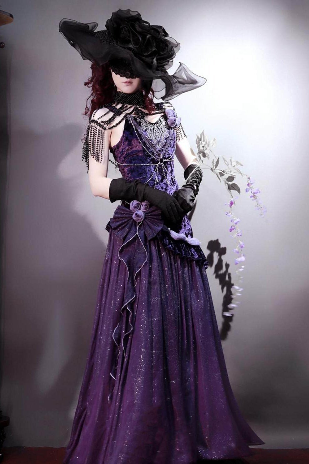Purple Night Galaxy Lolita Camisole Dress - LolitaEra