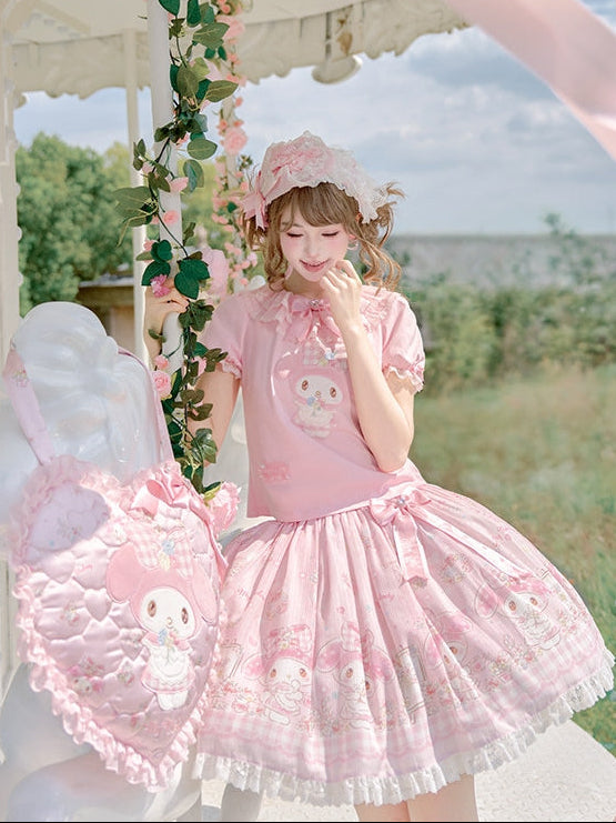 My Melody Collaboration Series SK Skirt & T-Shirt Set