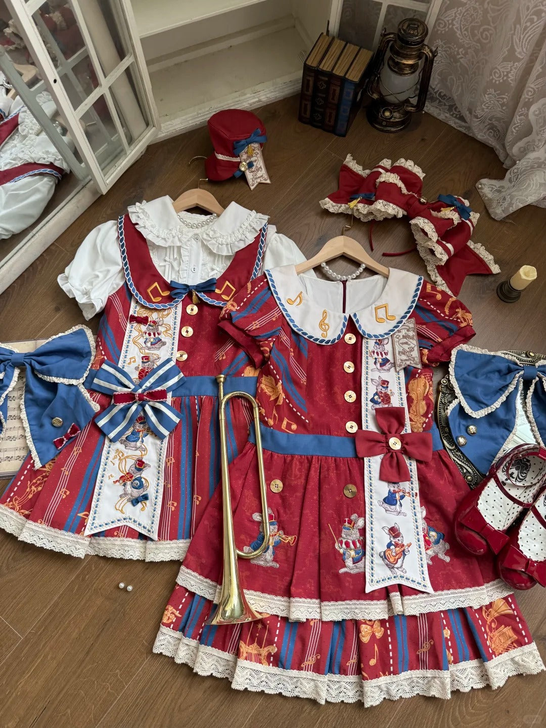 Rabbit Orchestra Lolita Embroidered Cute OP / JSK Dress - LolitaEra