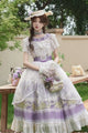 Rabbit Vine Tale Classic Lolita OP Dress 1222 - LolitaEraPurple SetSRabbit Vine Tale Classic Lolita OP Dress 1222