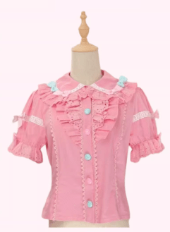 Rainbow Parfait Bunny Strawberry Cake Lolita JSK Dress - LolitaEraPink ShirtSRainbow Parfait Bunny Strawberry Cake Lolita JSK Dress