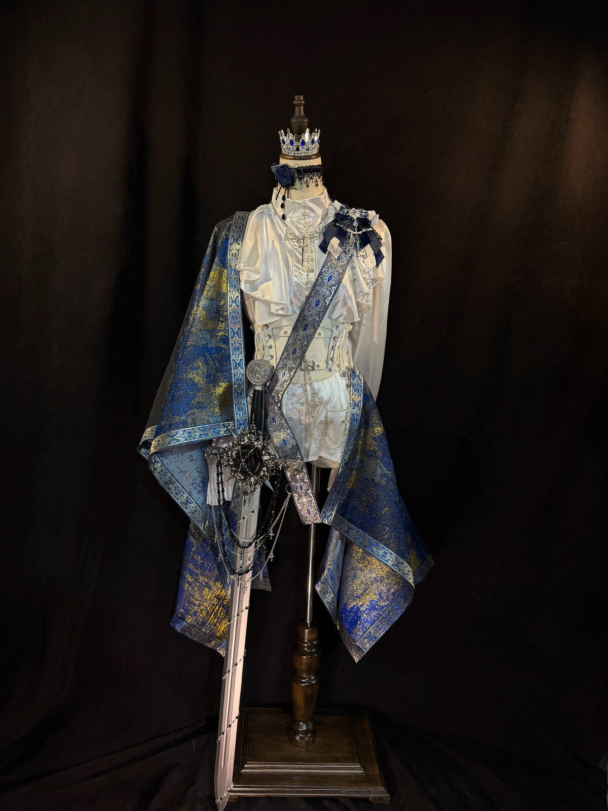 In-Stock Lolita Court-Style Prince Cape, Prince Sash, Vintage Gothic Stylish Royal Knight Prince Outfit