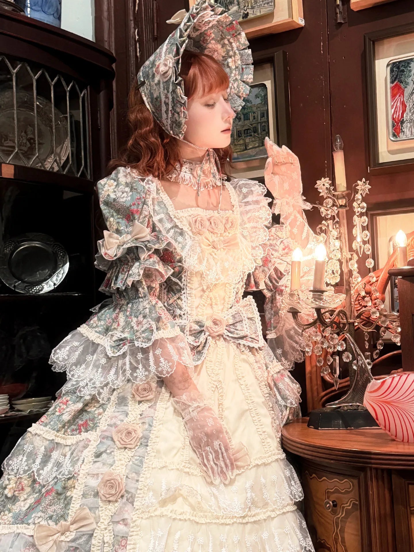 DailyCherry [Rococo Flower House] Designer Princess Dress Vintage Lolita Dress Lolita Dress