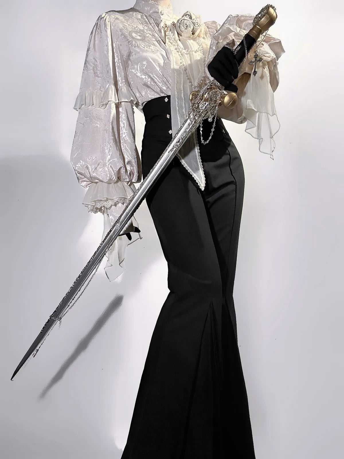 Unknown Star Original Authentic Rose and Sword Classical Prince Lolita Gothic Lolita Set Summer