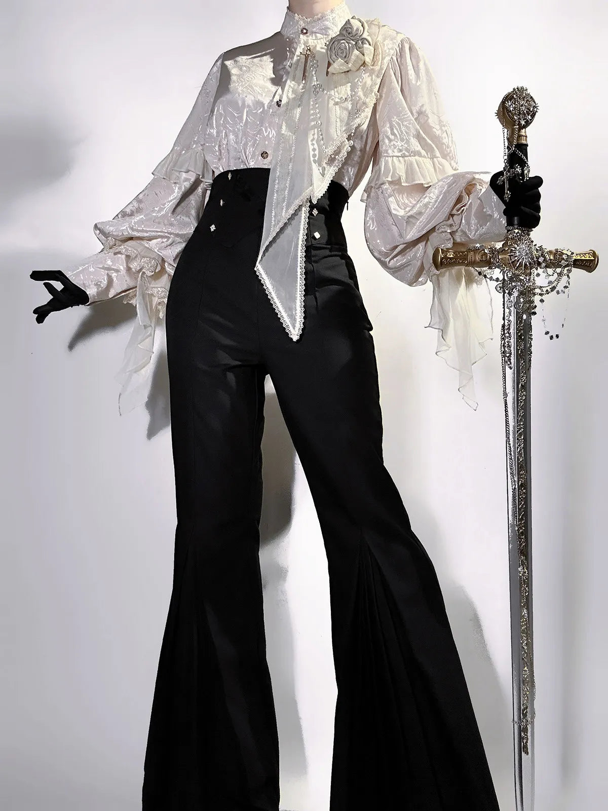 Unknown Star Original Authentic Rose and Sword Classical Prince Lolita Gothic Lolita Set Summer
