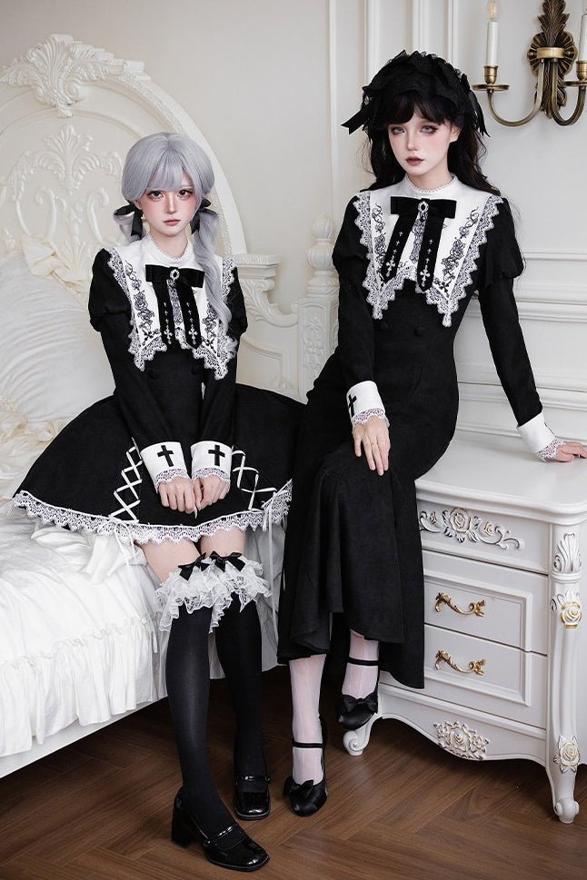 Rose Doll Lolita Mini skirt/Mermaid Skirt Set LE1187 - LolitaEraMini Skirt SetSRose Doll Lolita Mini skirt/Mermaid Skirt Set LE1187