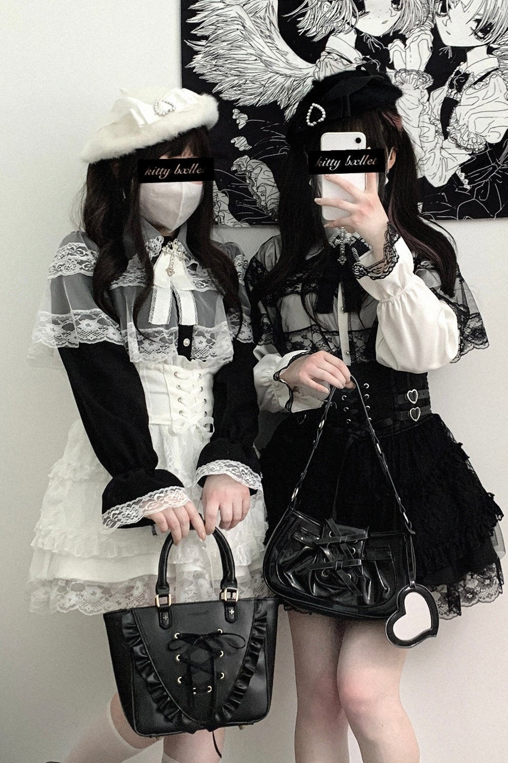 【Rose Flutter】High - Waisted Lace Skirt - LolitaEraPink【Rose Flutter】High - Waisted Lace Skirt