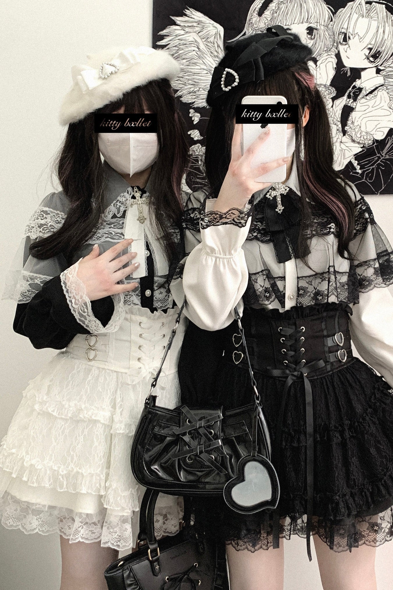 【Rose Flutter】High - Waisted Lace Skirt - LolitaEraPink【Rose Flutter】High - Waisted Lace Skirt