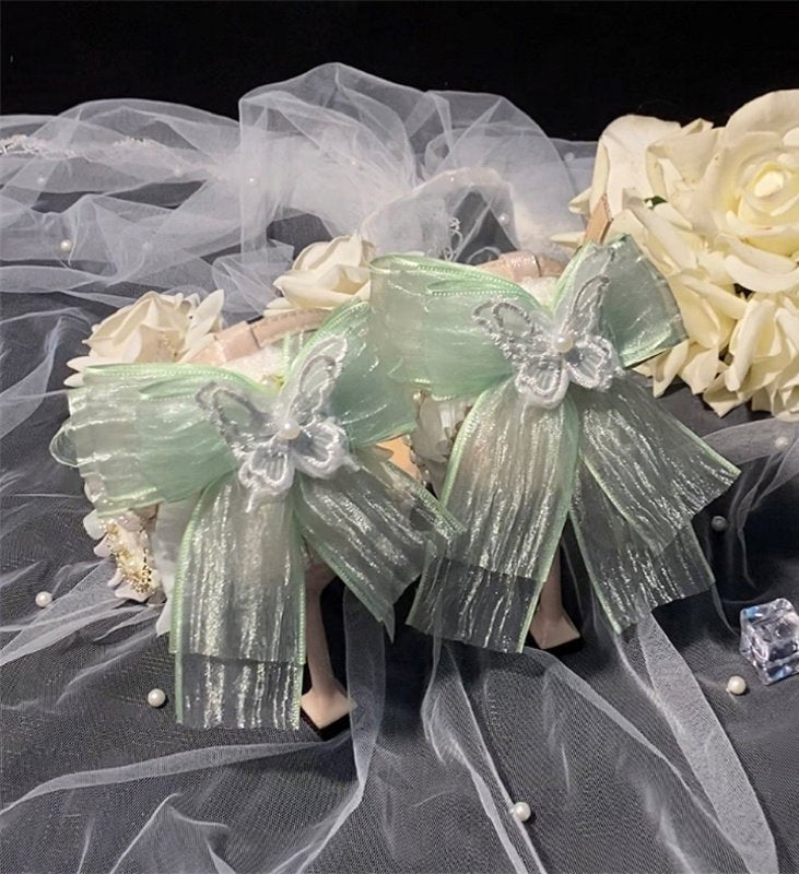 Rose Gift Lolita Bridal Heels LE5105 - LolitaEraLight Blue 5CM34Rose Gift Lolita Bridal Heels LE5105
