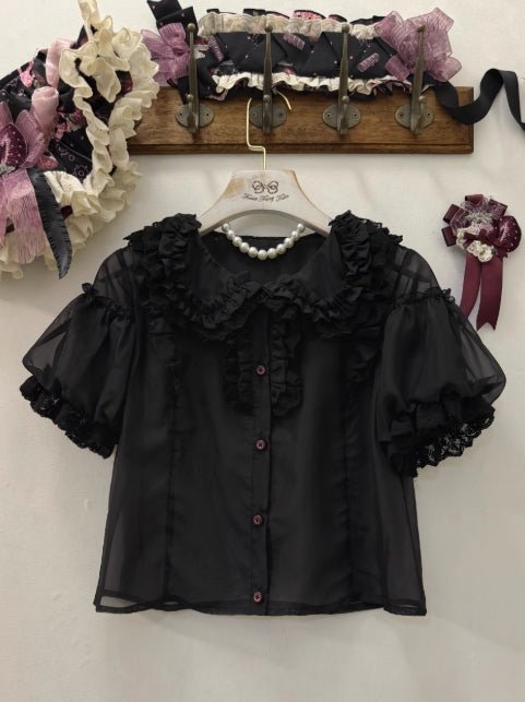Rotten Berry Fairy Tale Strawberry Print Sweet Gothic Lolita JSK Dress - LolitaEra