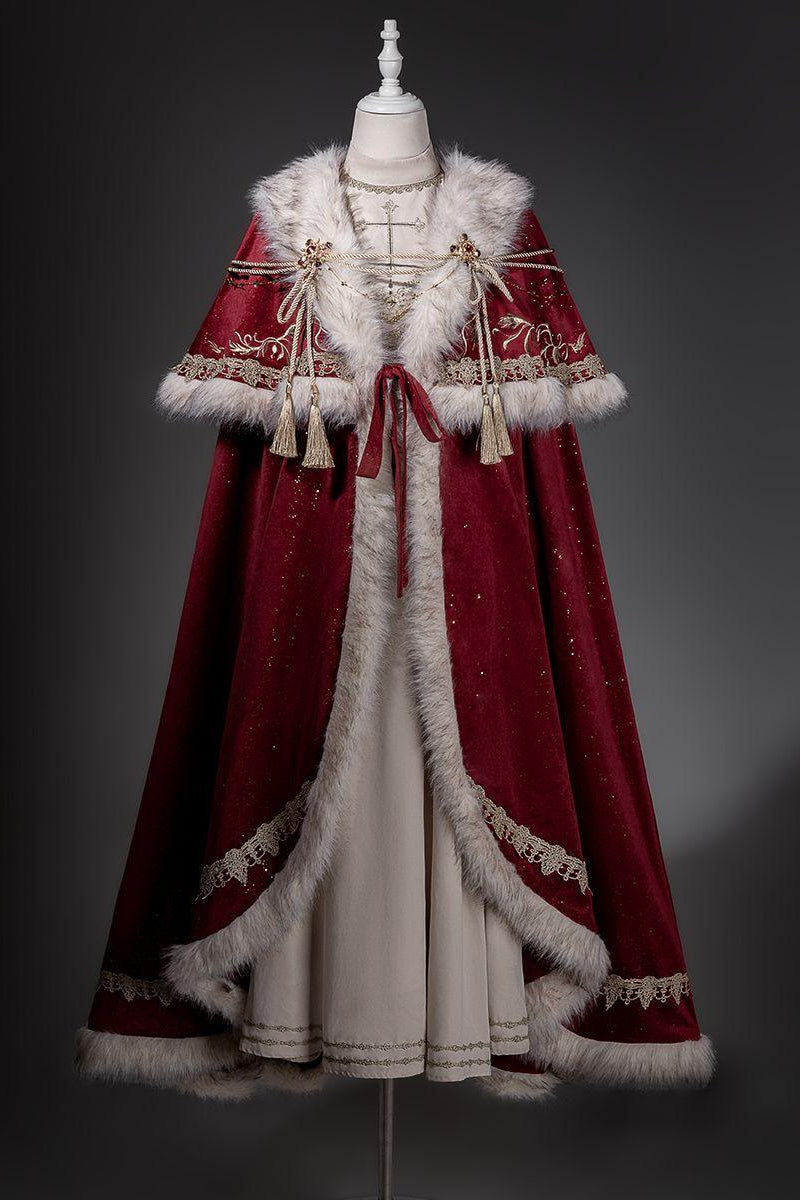 Royal Coronation Long Sleeve OP & Cape Set - LolitaEraDressSRoyal Coronation Long Sleeve OP & Cape Set