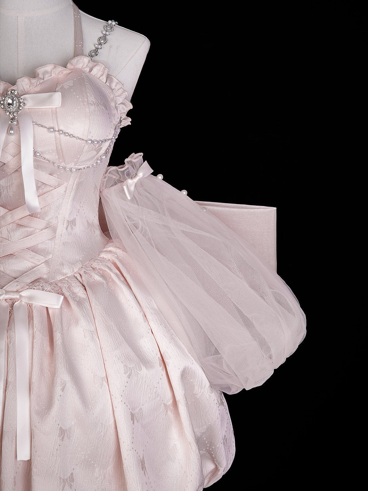 Runaway Sweetheart Princess Lolita Dress - LolitaEraDress + Sleeve SetPinkSRunaway Sweetheart Princess Lolita Dress