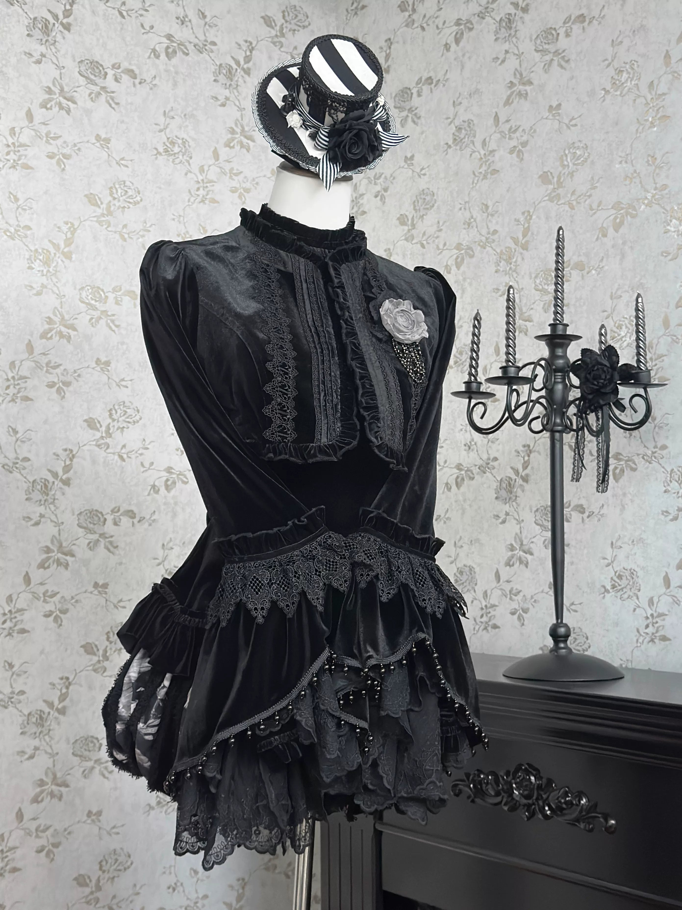 [In Stock] Sanctuary Elegy Fantasy Workshop lolita original design Lolita dress JSK coat
