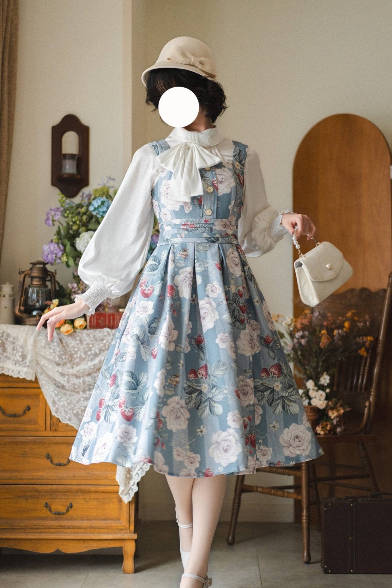 Sea Salt Berry Recovery Classic Lolita JSK 1261 - LolitaEraJSKSSea Salt Berry Recovery Classic Lolita JSK 1261