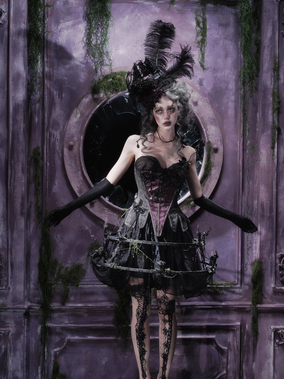 [September 6th 20:00PM] The Last Gift of the Dead Silent Mary Velvet Butterfly Ghost Dress Bra
