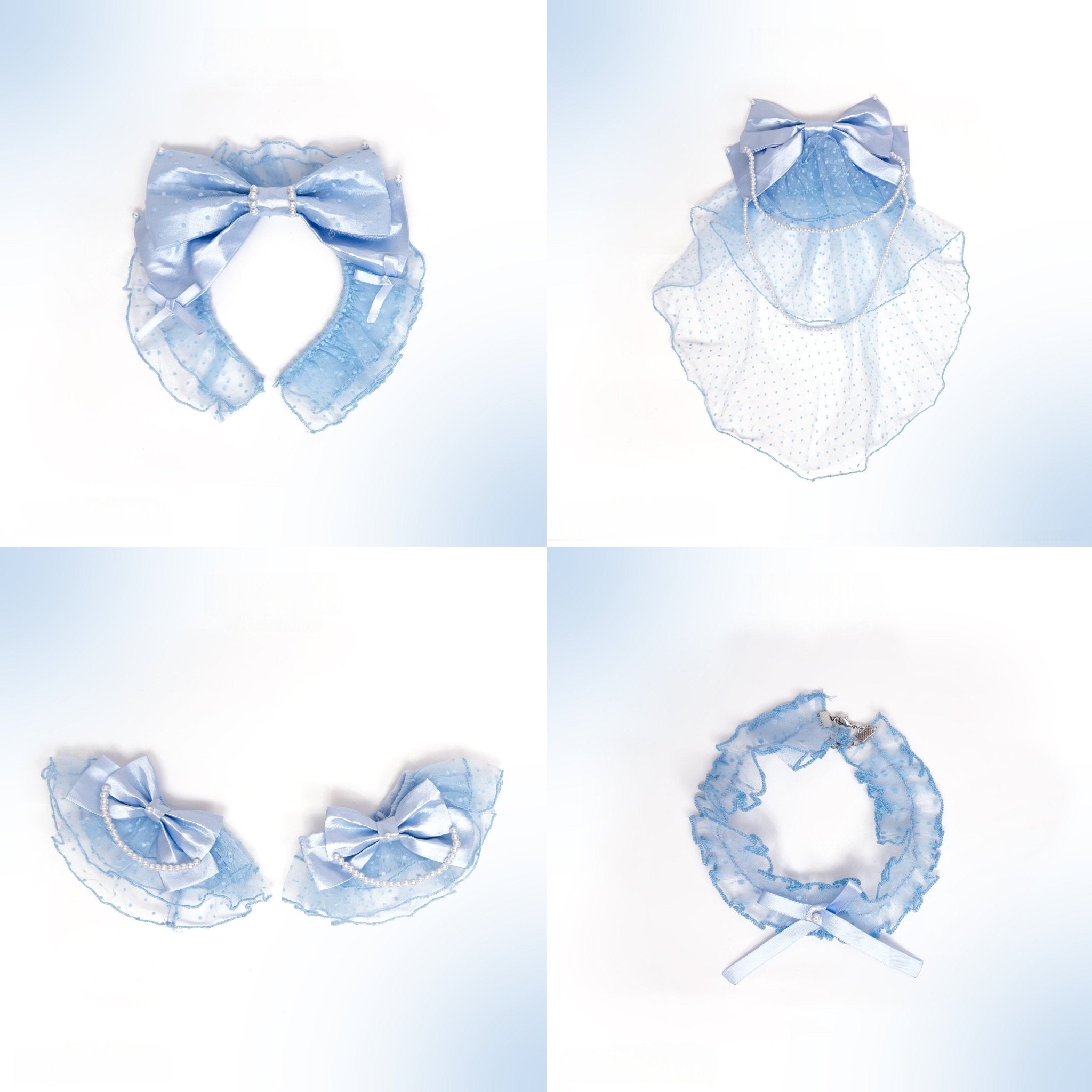 Showa Cross Lovers · Blue White - LolitaEraAccessoriesSShowa Cross Lovers · Blue White