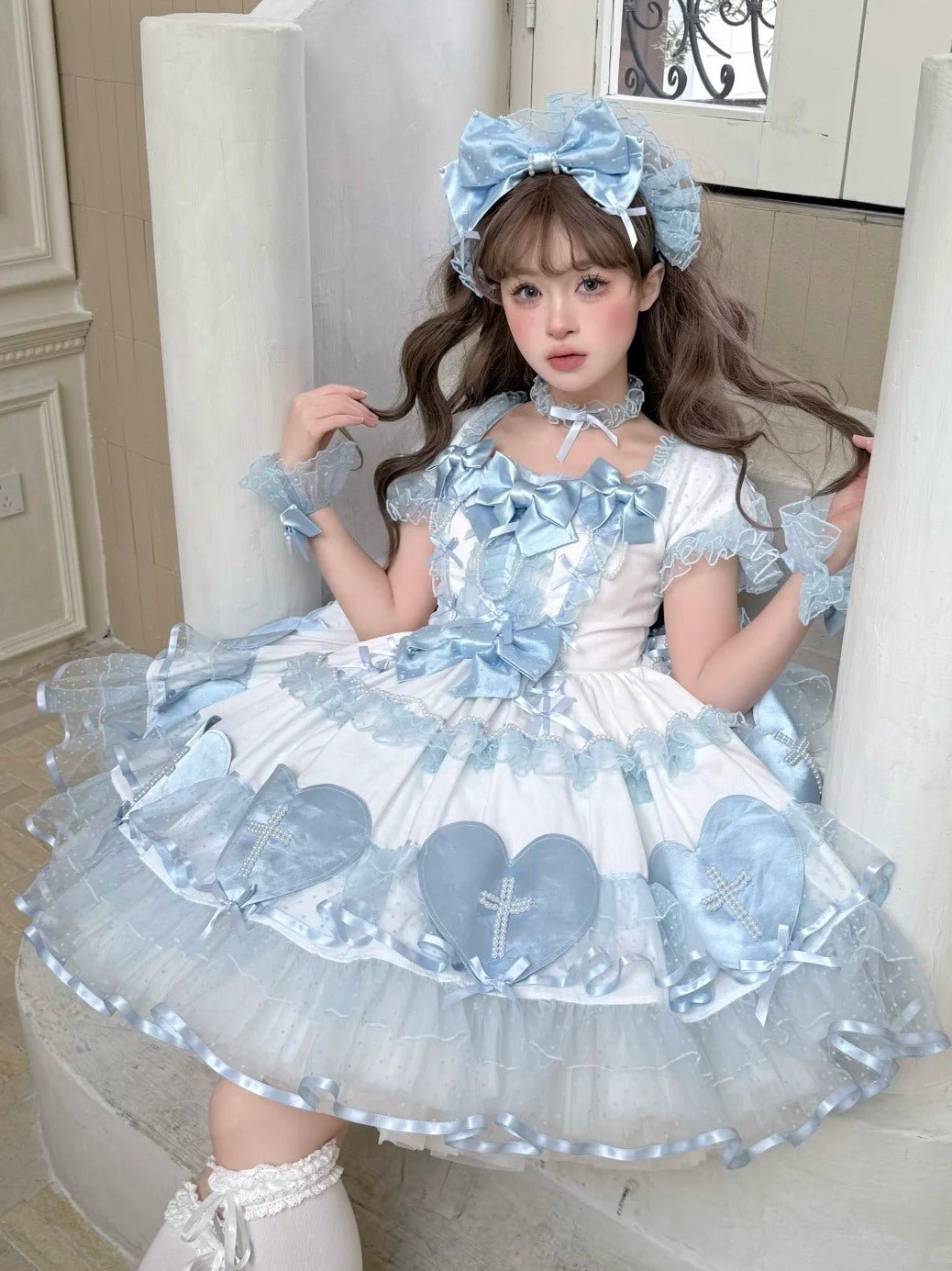 Showa Cross Lovers · Blue White - LolitaEraBlue DressSShowa Cross Lovers · Blue White
