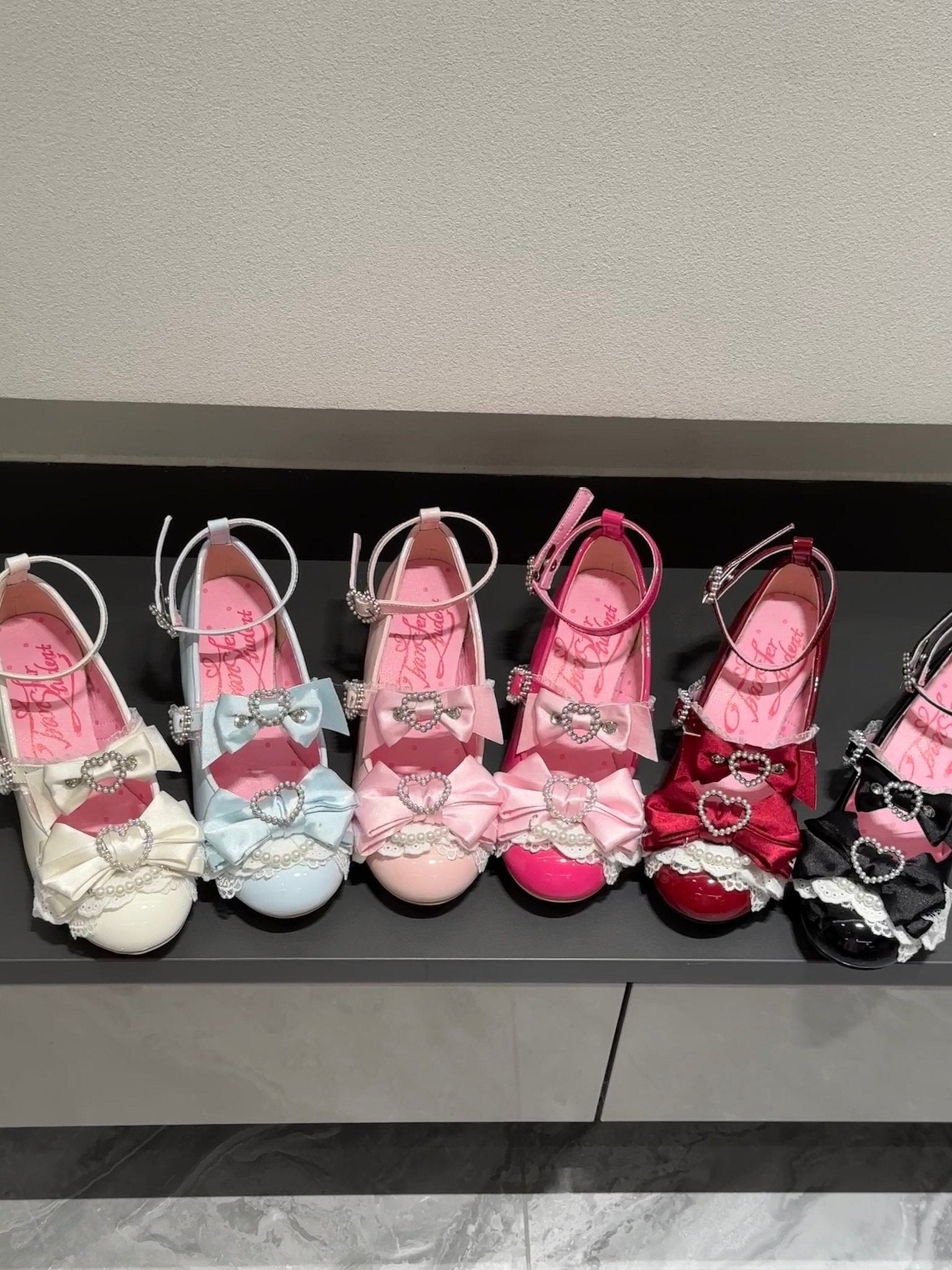 Showa Vow 2.0 Hime Goto Wedge Pink Heels - LolitaEraPink 6cm35Showa Vow 2.0 Hime Goto Wedge Pink Heels