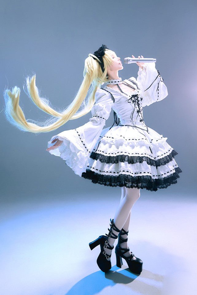 Shugo Chara Utau x Gothic Witch Lolita Dress - LolitaEraThree - Piece SetSShugo Chara Utau x Gothic Witch Lolita Dress
