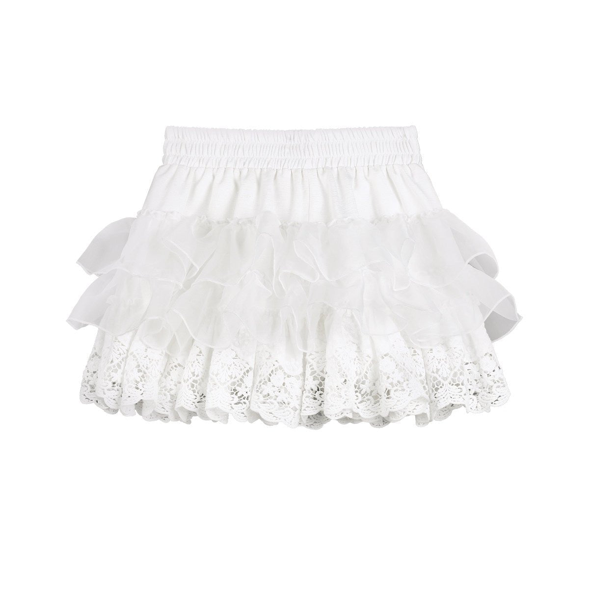 Silver Moon Girl Maid Apron Dress Set - LolitaEraWhite PantsSSilver Moon Girl Maid Apron Dress Set